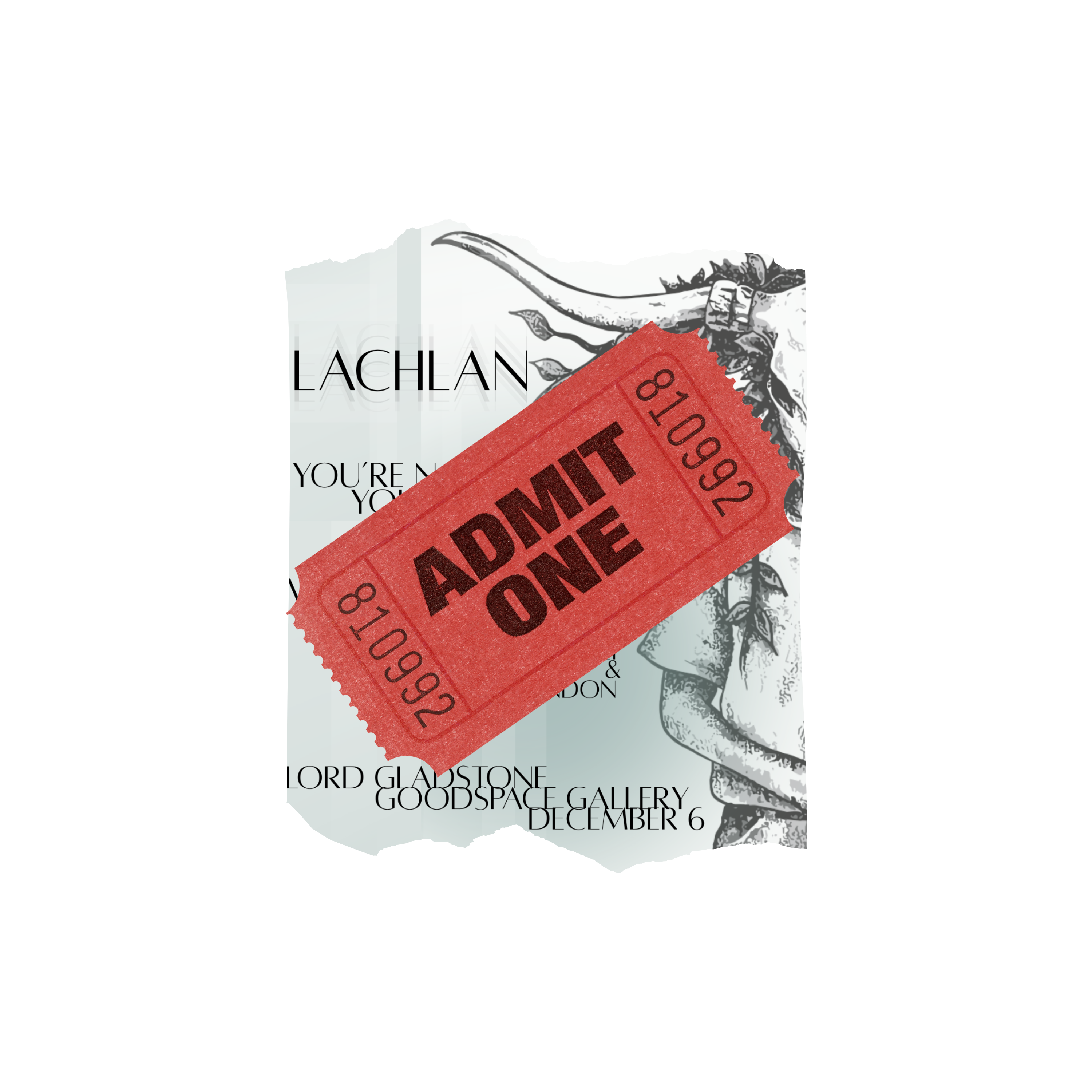 EP Launch Ticket - Saturday 6th of December - Lord Gladstone Goodspace Gallery